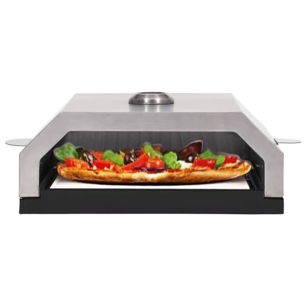 vidaXL Pizza Oven with Ceramic Stone for Gas Charcoal BBQ
