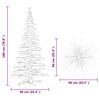 vidaXL Christmas Trees with Stand Brown 180 cm Solid pine wood
