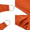 vidaXL Sunshade Sail 160 g/m&sup2; Orange 2x4.5 m HDPE