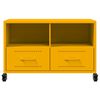 vidaXL TV Cabinet Mustard Yellow 68x39x43.5 cm Steel