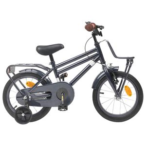 vidaXL Kids Bike 12 Inches for 2-4 Years Old Dark Grey