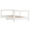 vidaXL Kids Bed Frame White 70x140 cm Solid Wood Pine