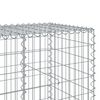 vidaXL Gabion Basket with Cover 1100x100x100 cm Galvanised Iron