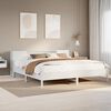 vidaXL Bookcase Bed without Mattress White 200x200 cm Solid Wood Pine