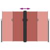 vidaXL Retractable Side Awning Terracotta 220x1000 cm