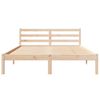 vidaXL Bed Frame Brown 225.5 x 145.5 x 69.5 cm Solid Pine Wood