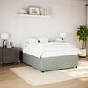 vidaXL Bed Frame without Mattress Light Grey 140x200 cm Velvet