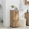 vidaXL Bathroom Cabinet with Drawer Artisan Oak 30 x 35 x 80 cm