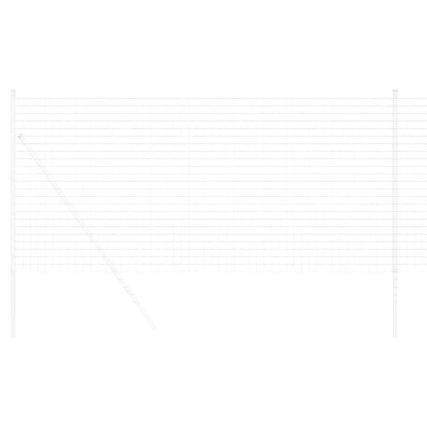 vidaXL Euro Fence Silver 1.2 x 10 m Hot dip galvanized iron