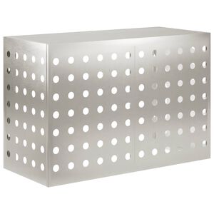 vidaXL Air Conditioner Cover Silver 90 x 40 x 60 cm Stainless Steel