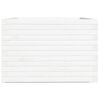 vidaXL Garden Planter White 70x70x49.5 cm Solid Wood Pine