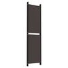vidaXL 6-Panel Room Divider Brown 300x200 cm Fabric