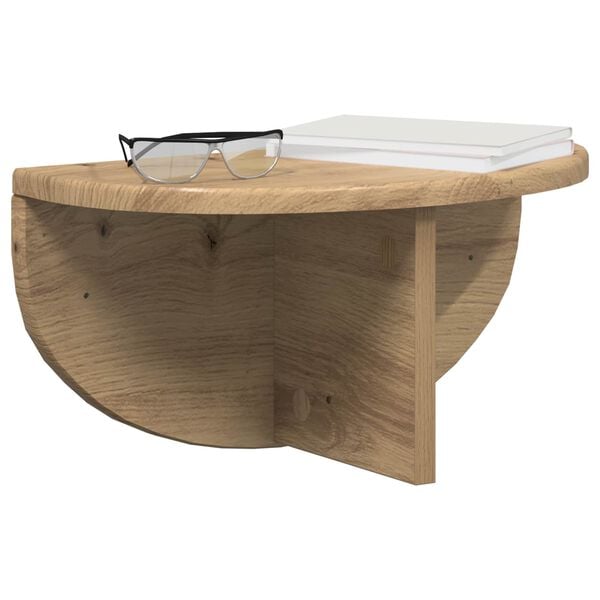 vidaXL Wall Shelf Artisan Oak 38 x 19 x 19 cm Engineered Wood