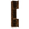 vidaXL Bathroom Cabinet Smoked Oak 30x30x190 cm Engineered Wood