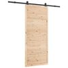 vidaXL Sliding Door Natural 100 x 208 cm Solid Pine Wood