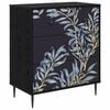 vidaXL Chest of Drawers DOKKUM Blue fern print 66 x 36.5 x 76 cm