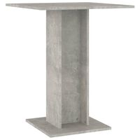 vidaXL Bistro Table Concrete Grey 60x60x75 cm Engineered Wood