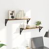 vidaXL Wall Shelves 2 pcs Old Wood 60 x 15 x 15.5 cm Engineered Wood