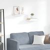 vidaXL Floating Wall Shelves 2 pcs Oak and White 50x23x3.8 cm MDF