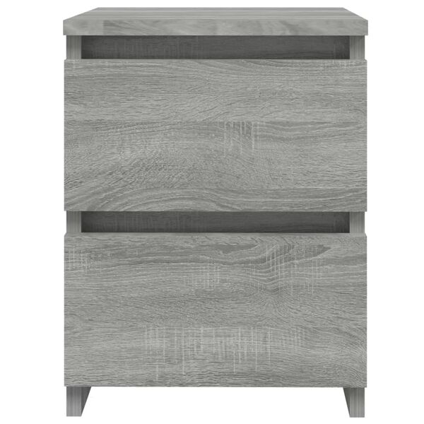 vidaXL Bedside Cabinet Grey Sonoma 30x30x40 cm Engineered Wood