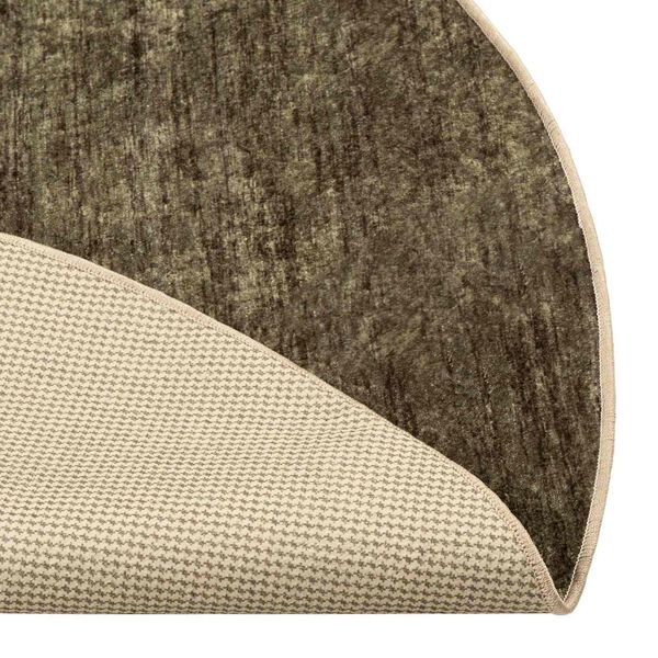 vidaXL Rug Runner MARSA Forest Green &Oslash; 120 cm Polyester and PVC