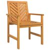 vidaXL Garden Dining Set 7 pcs Brown Solid Acacia Wood