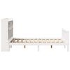 vidaXL Bookcase Bed without Mattress White 135x190 cm Double Solid Wood Pine