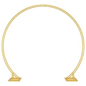 vidaXL Wedding Arch Gold 220 x 45 x 200 cm Steel