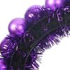 vidaXL Christmas Ball Wreathes 2 pcs Lilac 33 x 33 x 7 cm Polystyrene