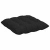 vidaXL Seat Cushions 2 pcs Black 40 x 40 x 6 cm Fabric