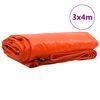 vidaXL Tarpaulin 650g / m&sup2; Orange 3 x 4 m Canvas with PVC Coating