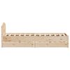 vidaXL Bed Frame without Mattress 100x200 cm Solid Wood Pine