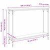 vidaXL Console Table Old Wood 100 x 22.5 x 75 cm Engineered Wood