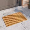 vidaXL Bath Mat Plain Brown 60 x 40 cm Wood