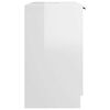vidaXL Bathroom Cabinet High Gloss White 64.5x33.5x59cm Engineered Wood