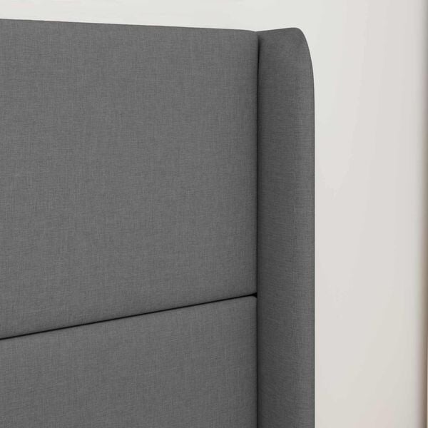vidaXL Headboard Ear Grey 80 x 16 x 4 cm Fabric