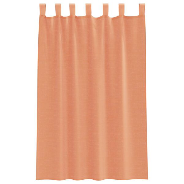 vidaXL Voile Curtains with Loops 2 pcs Terracotta 140x175 cm