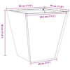 vidaXL Garden Planters 30x30x30 cm 2 pcs Stainless Steel