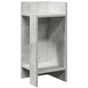 vidaXL Side Table with Shelf Concrete Grey 25,5x27x60 cm