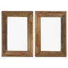 vidaXL Photo Frames 2 pcs 30x40 cm Solid Reclaimed Wood and Glass