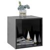 vidaXL TV Cabinet High Gloss Black 37x35x37 cm Engineered Wood