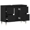 vidaXL Bathroom Sink Cabinet Black Oak 80 x 33 x 60 cm Engineered Wood