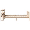 vidaXL Bed Frame without Mattress 75x190 cm Small Single Solid Wood Pine