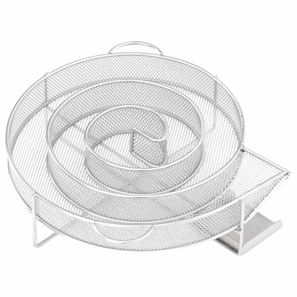 vidaXL Cold Smoke Generator Round 19.5 cm Stainless Steel