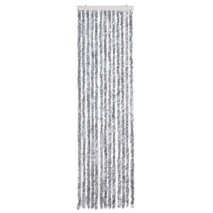 vidaXL Insect Curtain White and Grey 56x200 cm Chenille