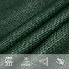 vidaXL Sunshade Sail 160 g/m&sup2; Triangular Dark Green 6x6x6 m HDPE