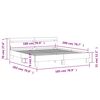 vidaXL Bed Frame without Mattress Grey Sonoma 180x200 cm Super King