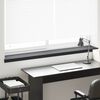 vidaXL Window Sill Anthracite with Wood Grain 140 x 20 x 4.5 cm PVC