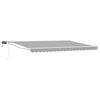 vidaXL Manual Retractable Awning with LEDs 4 x 3 m