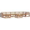 vidaXL Outdoor Sofa Set 8 pcs Natural Solid Acacia Wood